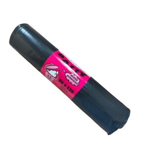 Sacco Nettezza Nero 80x120 a Rotolo 10 sacchi