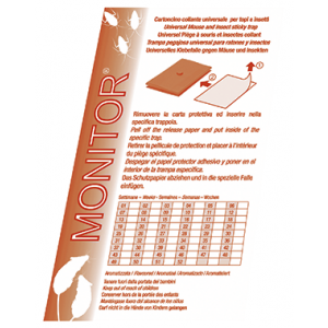 Orma Monitor Midi Cartoncino Collante Per Topi ed Insetti