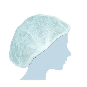 Cuffia Plissè Bianca 100 pz