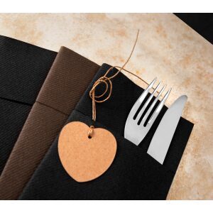 Alternative view of Tovaglioli Portaposate Pocket Nero Fato 50 pezzi