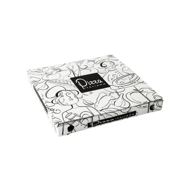Scatola Pizza 33x33 Bianca 100 pz