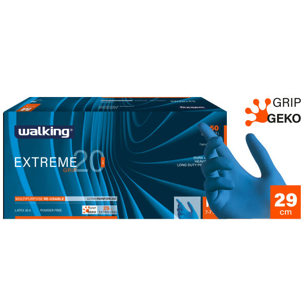 Guanti Extreme 20 Blu Grip L 100 pz
