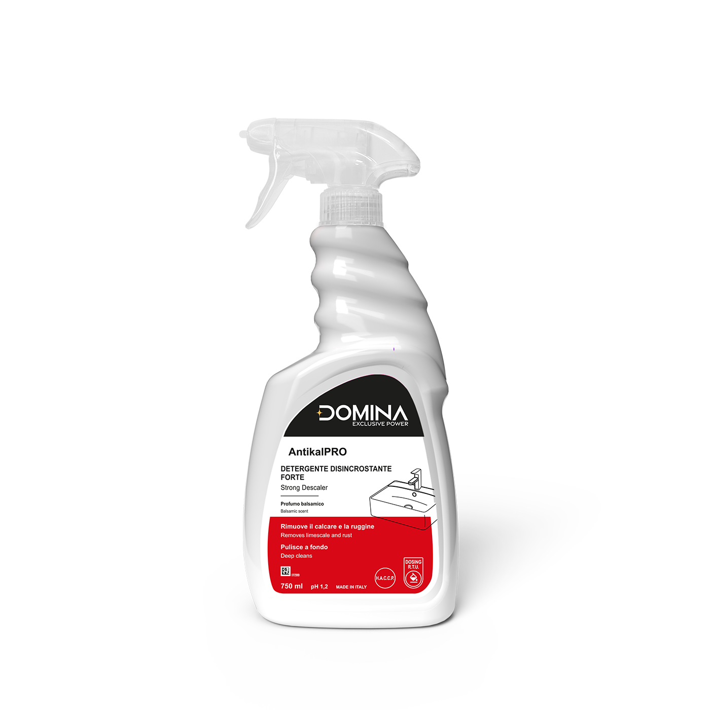.........................DOMINA ANTIKALPRO DISINCROSTANTE ACIDO PROFUMATO 750 ML - 6 FL/CRT