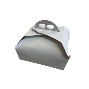 IMBALLAGGI SCATOLA PORTA TORTA 25X25X7 RAMAGE BIANCO