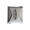 IMBALLAGGI SCATOLA PORTA TORTA 25X25X7 RAMAGE BIANCO
