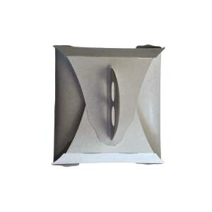 IMBALLAGGI SCATOLA PORTA TORTA 25X25X7 RAMAGE BIANCO