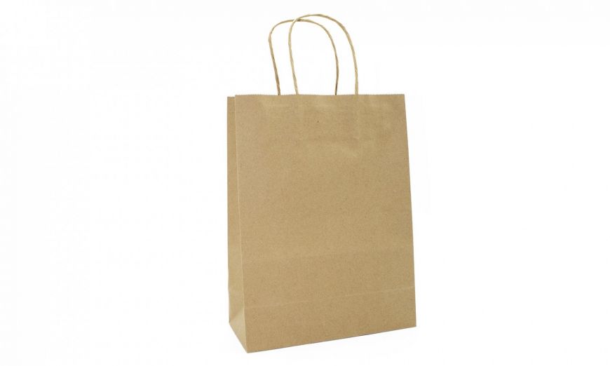 IMBALLAGGI SHOPPER DI CARTA AVANA 22+10H29,5 25 PZ/CFZ 12 CFZ/CRT