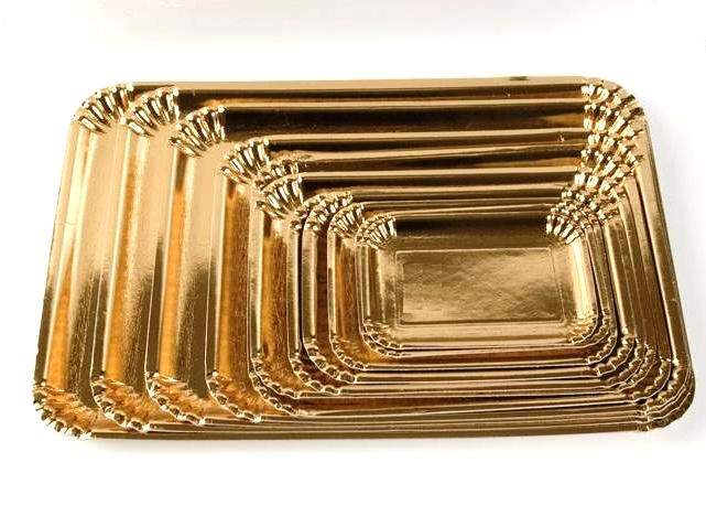 VASSOIO CARTONE ORO 6