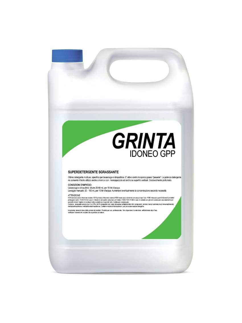 ALCA GRINTA HACCP DETERGENTE FORTE UNIVERSALE SENZA SCHIUMA TANICA DA 5 KG 4 PZ/CRT